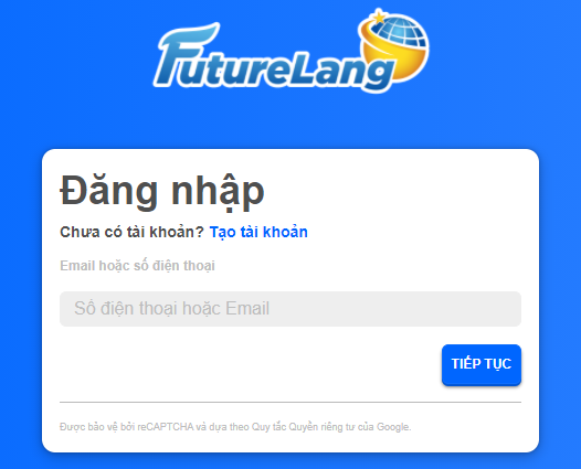 giao hoàn thành khi cài đặt future lang