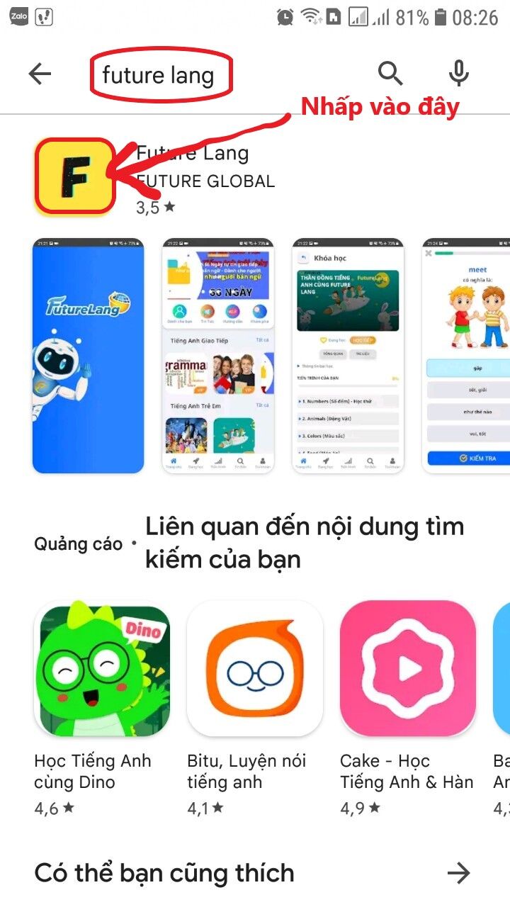 Gõ từ khóa future lang